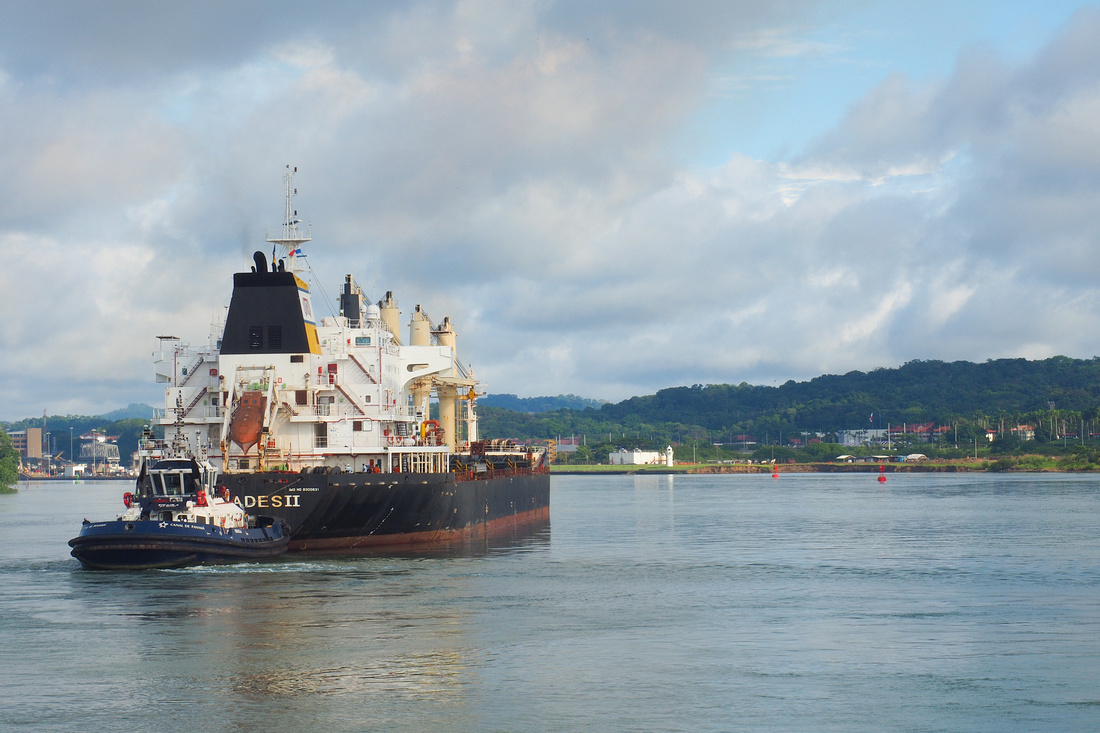 This ship is about to transit the Panama Canal